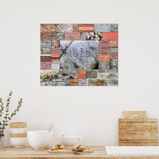 Plymouth Rocks and Bricks Poster (Küche)