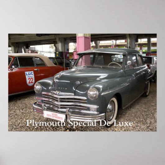 Plymouth Special De Luxe. Baujahr 1949 Poster (Vorne)