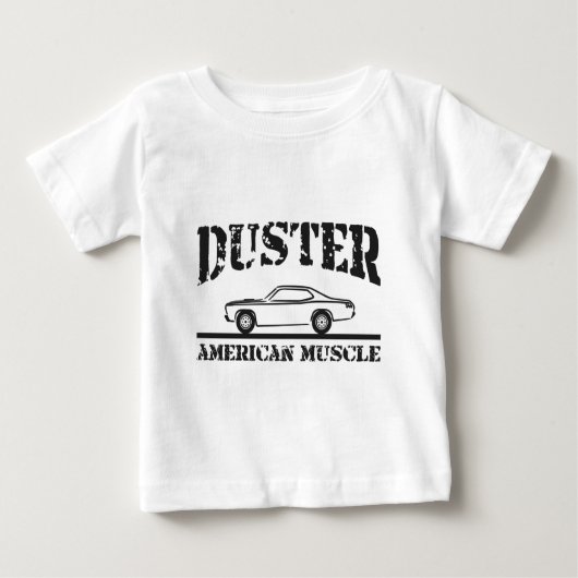 Plymouth-Staubtuch-amerikanisches Muskel-Auto Baby T-shirt (Vorderseite)