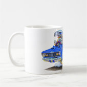 Plymouth-Staubtuch-Blau-Auto 1970-74 Kaffeetasse (Links)