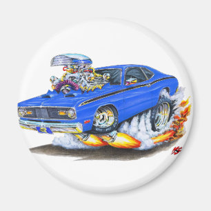 Plymouth-Staubtuch-Blau-Auto 1970-74 Magnet
