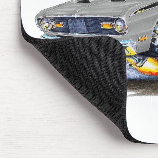 Plymouth-Staubtuch-Grau-Auto 1970-74 Mousepad (Ecke)