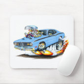 Plymouth-Staubtuch-lt 1970-74 Blue Car Mousepad (Mit Mouse)
