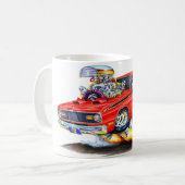 Plymouth-Staubtuch-Rot-Auto 1970-74 Kaffeetasse (Vorderseite Links)