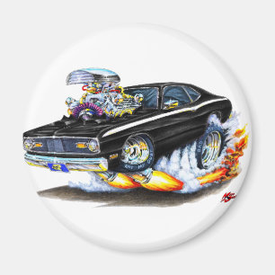Plymouth-Staubtuch-Schwarz-Auto 1970-74 Magnet