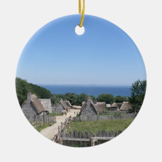 Plymouth-Verzierung Keramikornament (Vorne)