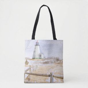 Plymouther Leuchtturm Aquarell Tasche