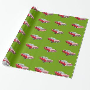 Plymouthroadrunner-Muskel-Auto 1968 Geschenkpapier