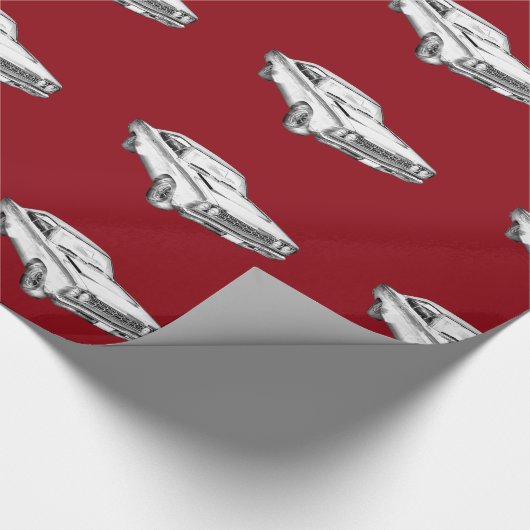 Plymouthroadrunner-Muskel-Auto-Illustration 1968 Geschenkpapier (Ecke)