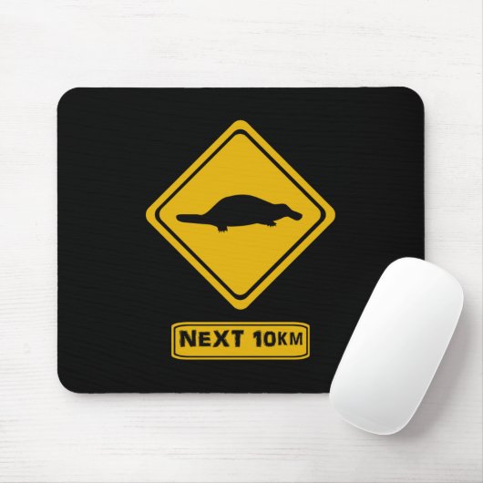 Plypus-Verkehrszeichen Mousepad (Mit Mouse)