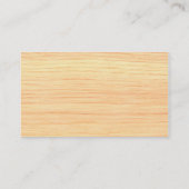 Plywood Construction Business Card, Silver Visitenkarte (Rückseite)