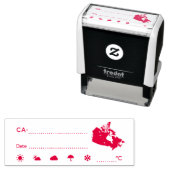 PLZ ID CA Kanada Wetterdatum Permastempel (Beispiel)