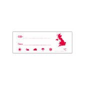PLZ ID GB UK Great Britain Weaadate Permastempel (Design)
