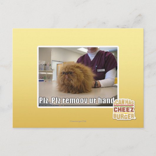 Plz remoov ur hand postkarte (Vorderseite)