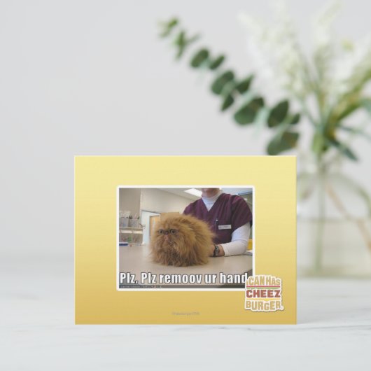 Plz remoov ur hand postkarte (Stehend Vorderseite)