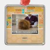 PLZ remoov ur Hand Silbernes Ornament (Vorne)