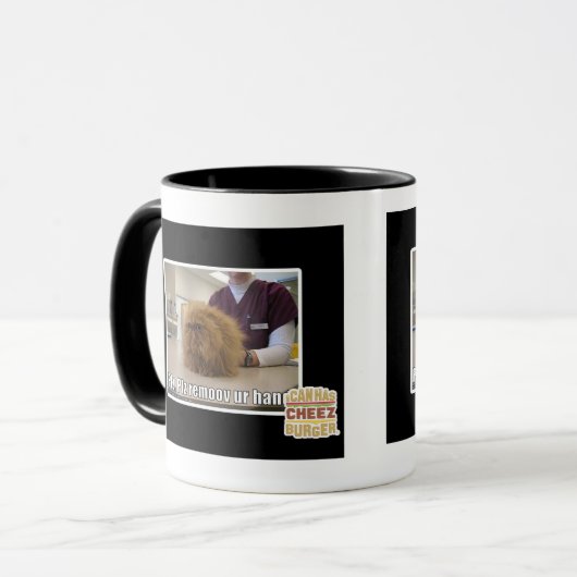 PLZ remoov ur Hand Tasse (Vorderseite Links)