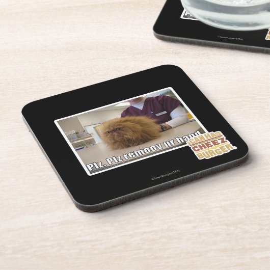 PLZ remoov ur Hand Untersetzer (Linke Seite)