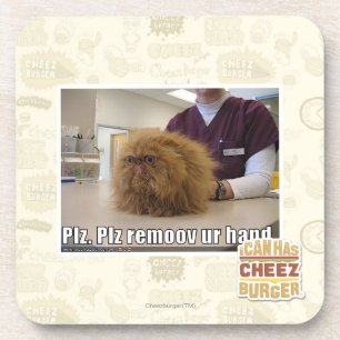 PLZ remoov ur Hand Untersetzer