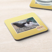 PLZ zur offenen Tür Getränkeuntersetzer (Linke Seite)