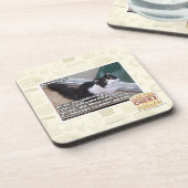 PLZ zur offenen Tür Getränkeuntersetzer (Linke Seite)