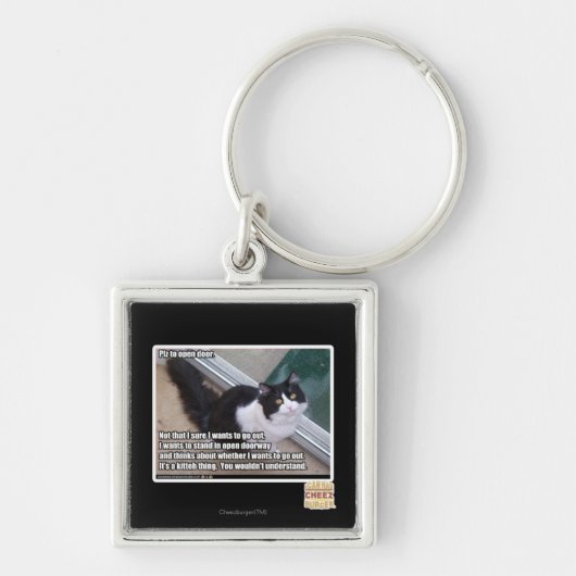 PLZ zur offenen Tür Schlüsselanhänger (Vorne)