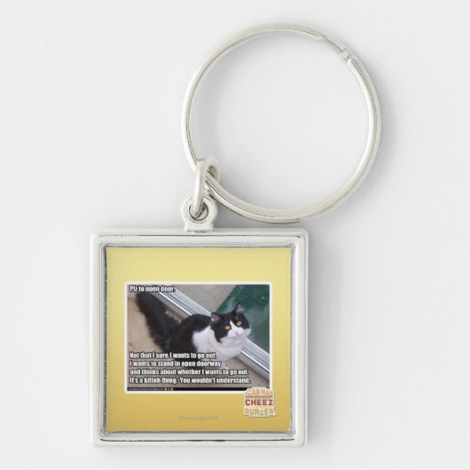 PLZ zur offenen Tür Schlüsselanhänger (Vorne)