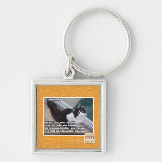 PLZ zur offenen Tür Schlüsselanhänger (Vorne)