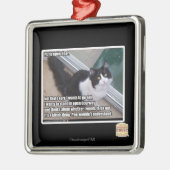 PLZ zur offenen Tür Silbernes Ornament (Links)