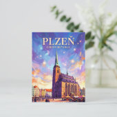 Plzeň Tschechien Postkarte (Stehend Vorderseite)