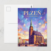 Plzeň Tschechien Postkarte (Vorne/Hinten)