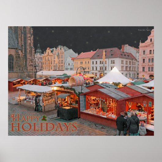 Plzen - Weihnachtsmarkt - HH Poster (Vorne)