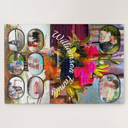 PM0001-Collage der Blume der Liebe Puzzle (Horizontal)