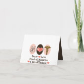 PM&R Blank Note Card Grußkarte der Peace Liebe Karte (Rückseite)