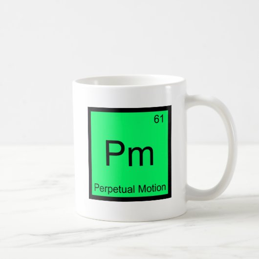 Pm - Symbol-T-Shirt für das Symbol für die ständig Kaffeetasse (Rechts)