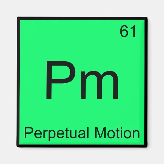 Pm - Symbol-T-Shirt für das Symbol für die ständig Magnet (Vorne)