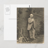 PM William Gladstone Postkarte (Vorne/Hinten)