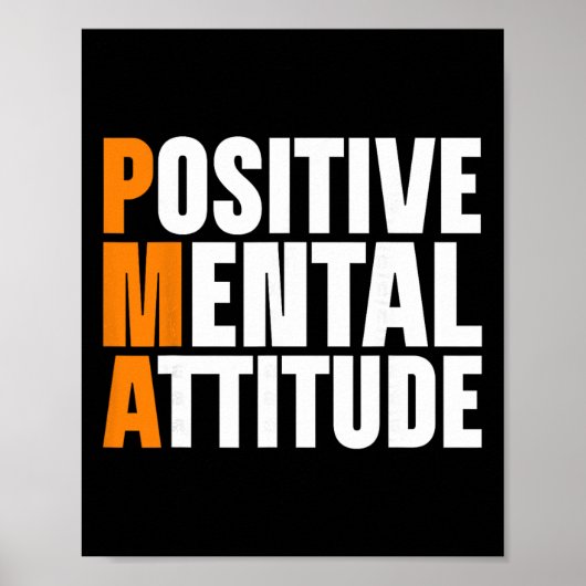 Pma Positive Mental Attitude _1  Poster (Vorne)