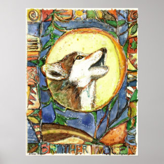 PMACarlson Brother Wolf Poster