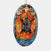 PMACarlson Bruder-Schildkröte-Verzierung Keramik Ornament (Rechts)