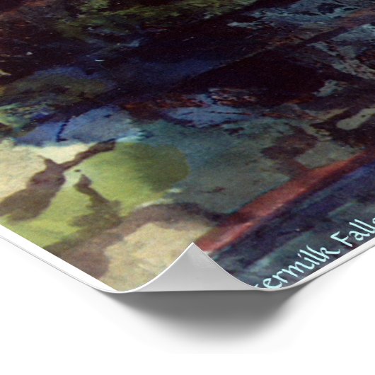 PMACarlson Buttermilk Falls, Sunset Poster (Ecke)