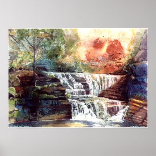 PMACarlson Buttermilk Falls, Sunset Poster (Vorne)