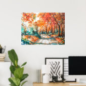 PMACarlson Country Road, Bucks Landkreis, Pa Poste Poster (Heimbüro)