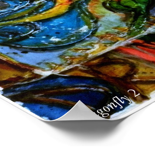 PMACarlson Dragonfly ll Poster (Ecke)