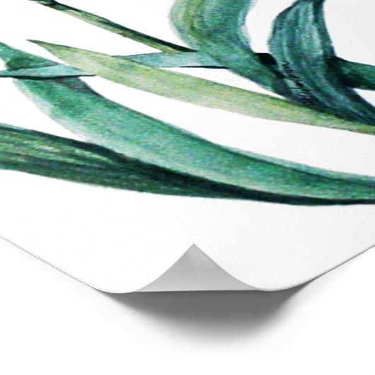 PMACarlson Elegant Iris Poster (Ecke)