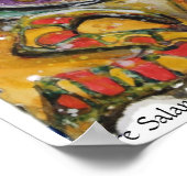 PMACarlson Fire Salamander Poster (Ecke)