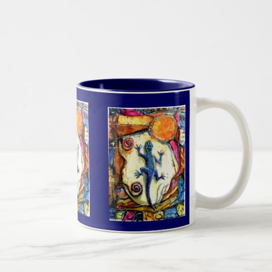 PMACarlson Gecko-Tasse Zweifarbige Tasse (Rechts)
