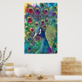 PMACarlson Golden Peacock Poster (Küche)