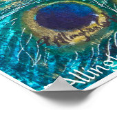 PMACarlson Golden Peacock Poster (Ecke)