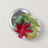 PMACarlson Herbst-Blatt-Button II Button (Vorne & Hinten)